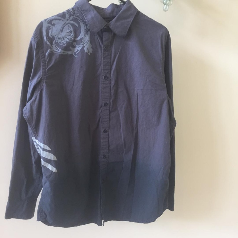 APT. 9 Rock and Roll Wings Black Shirt Large - Picture 3 of 7